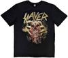 Slayer Skull Clench Band Logo T Shirt