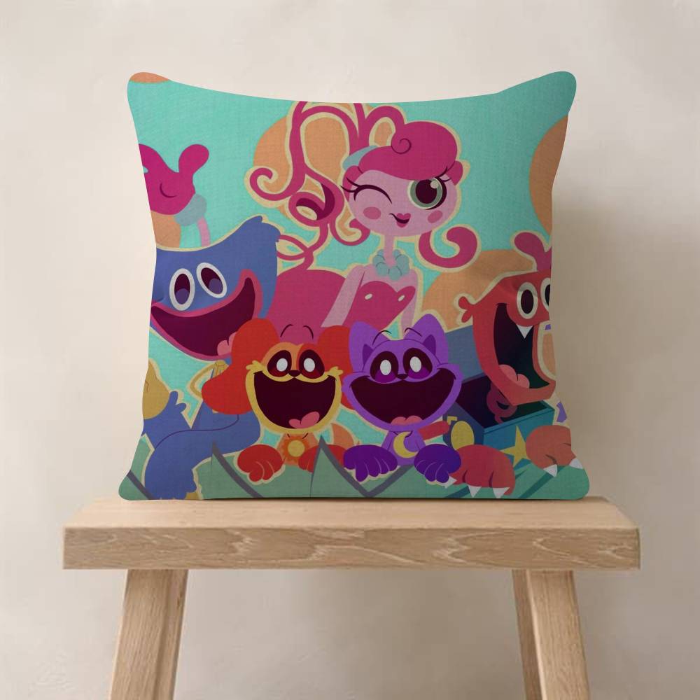 45*45cm Cushion Cover Pillow Cover Decor Pillowcase Home Pillowcase for Couch Pillow Video Game Funny P-Poppy Playtimes