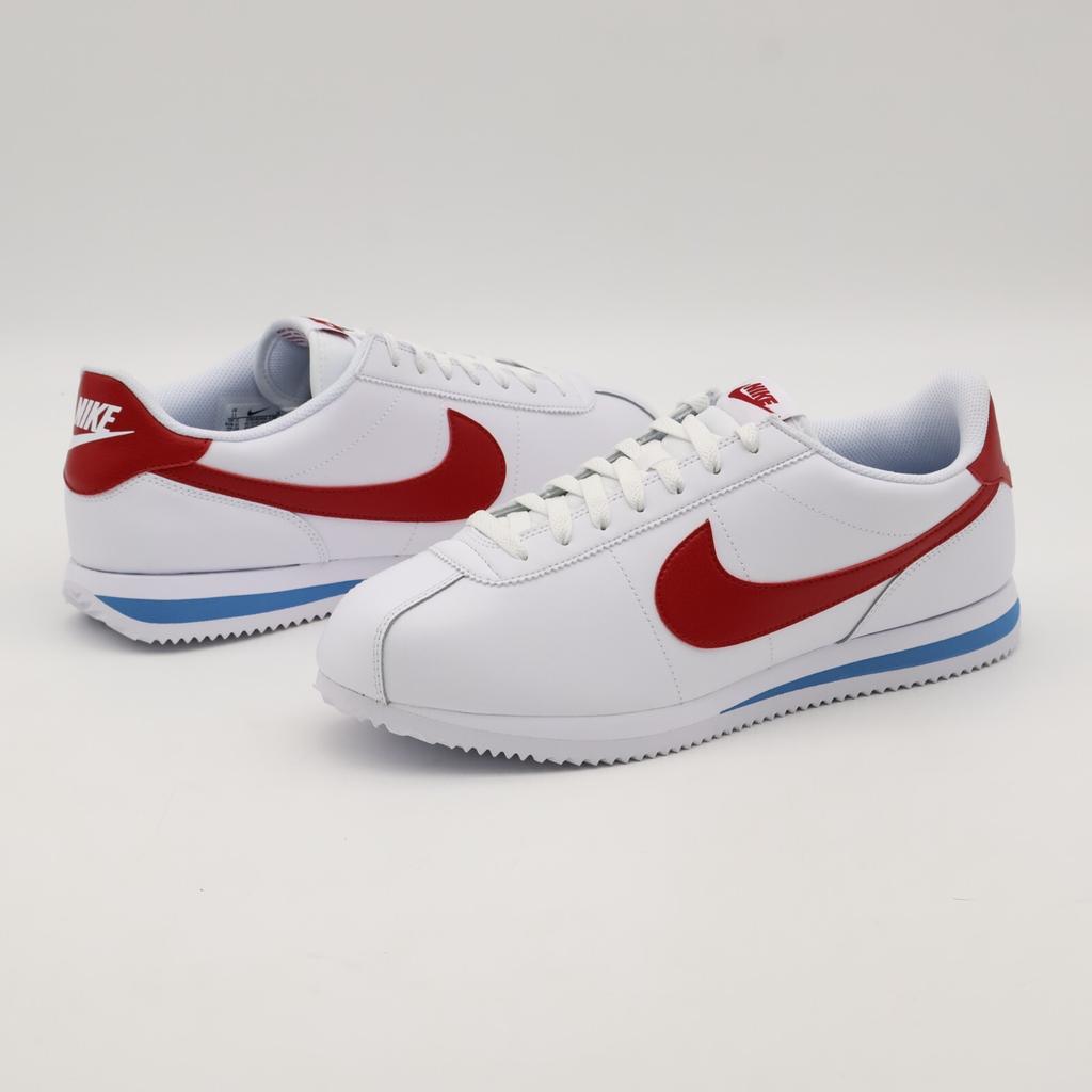 DM4044-108 Nike Cortez Forrest Gump White Varsity Red Blue (Men's)