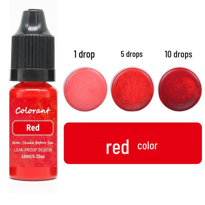 Corante de Vela e Sabão Perfumado de Alta Concentração de 20 Cores, 10ml - Ideal para Artesanato Feito à Mão com Soja, Cera de Abelha, Cera de Gelatina.