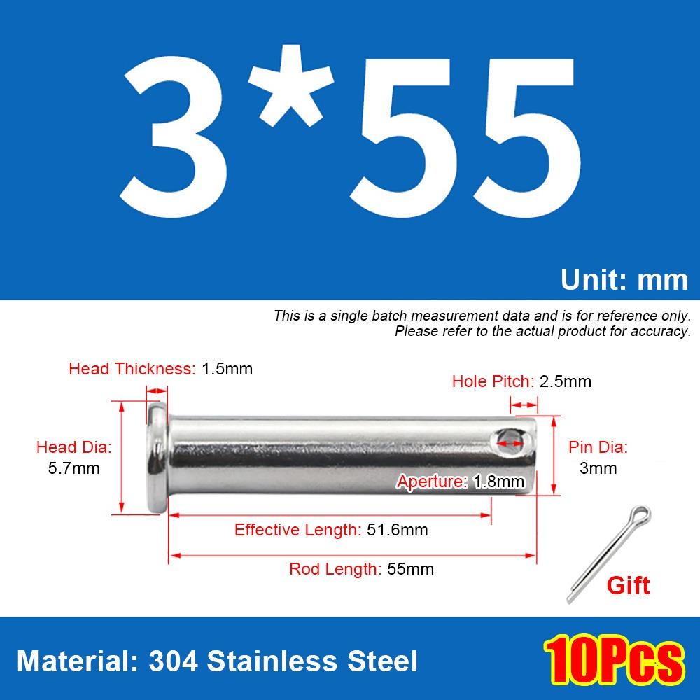 1Set M3 Positioning Pin Cylindrical Plug Pin Set New Pin Shaft Cotter
