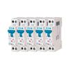 Lot of 5 20a Plg Circuit Breakers, Ph+n 4.5ka (in 60898) Curve C