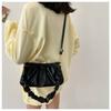 New White Pleated Armpit Bag Versatile Shoulder Messenger Bag