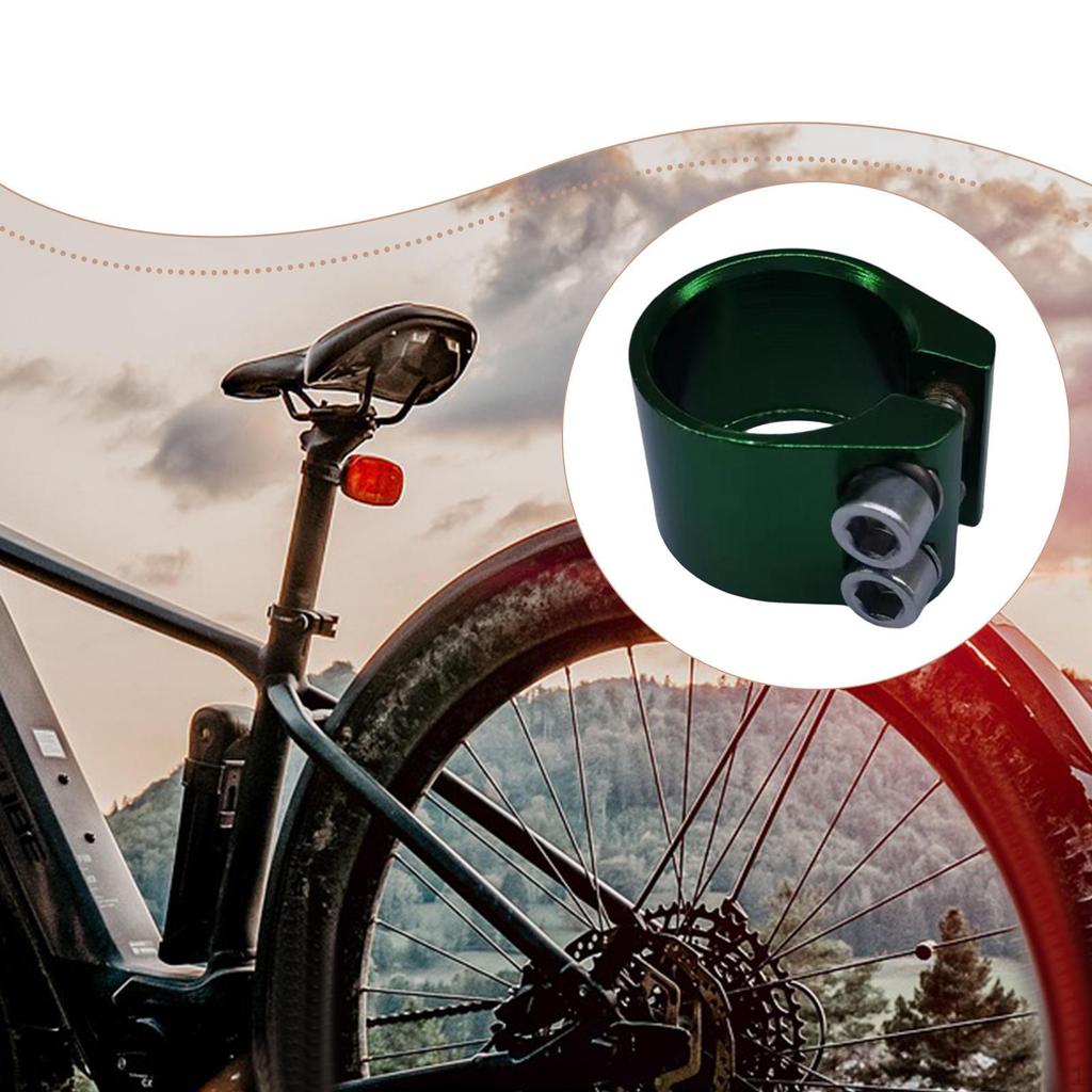 Seat Post Clamp 28.6 Mm Reliable Replacement Accessory Lightweight Tightener Clip Road Bike Seatpost