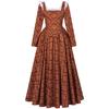 Renaissance Lady Dress With Linen Fabric For Medieval Themed Stage Costumes For Women And Men