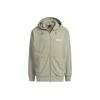 Solid Color Running Warmth Windproof Zip-Up Hoodie Jacket Men’s Gray