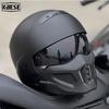 Класичний стиль Матовий чорний шолом Скорпіон знімний багатоцільовий комбінований мотоцикл Локомотив Capacete De Moto Masculino