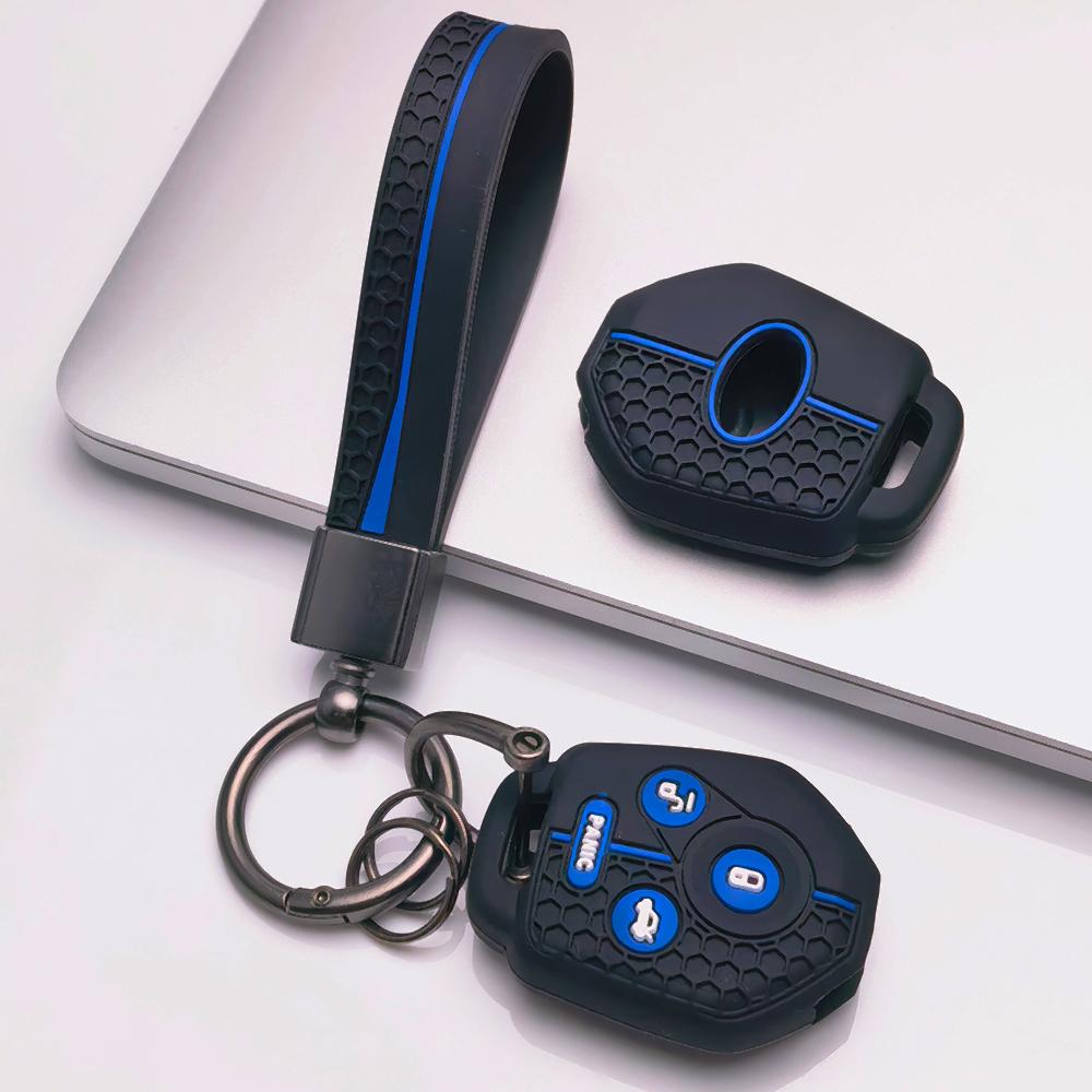 Key Fob Cover for Subaru Forester Impreza WRX STI Legacy Outback BRZ XV Non Slip Ergonomic Soft Key Shell for 4 Button Subaru Remote Key