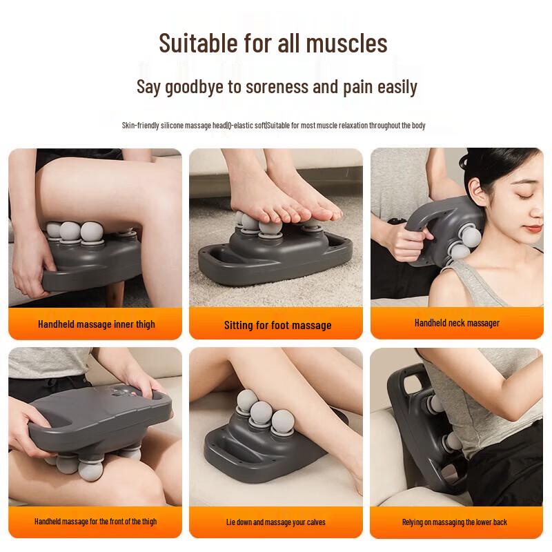 MiNGZHEN Multi-Head Fascia Massage Gun