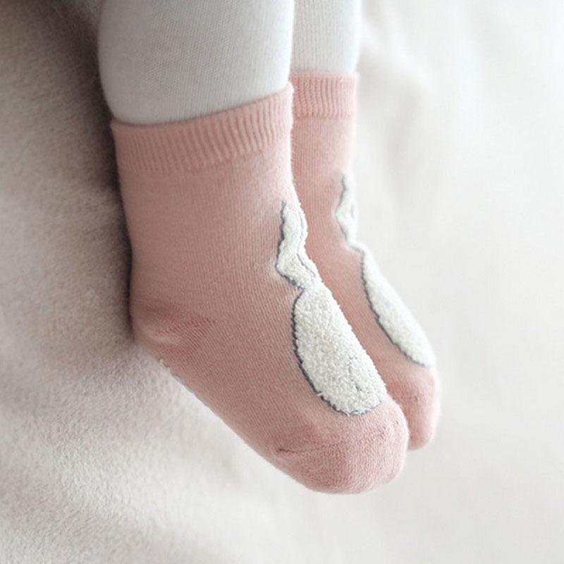 1 Pair Girl Boy Animal Cotton Anti-slip Kids Baby Socks Cartoon Animal Rabbit Socks for Newborns Inf