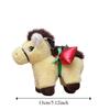 Chinese Style Vintage Pony Plush Keychain PP Cotton Chinese Horse Plush Keyring  Birthday Gift