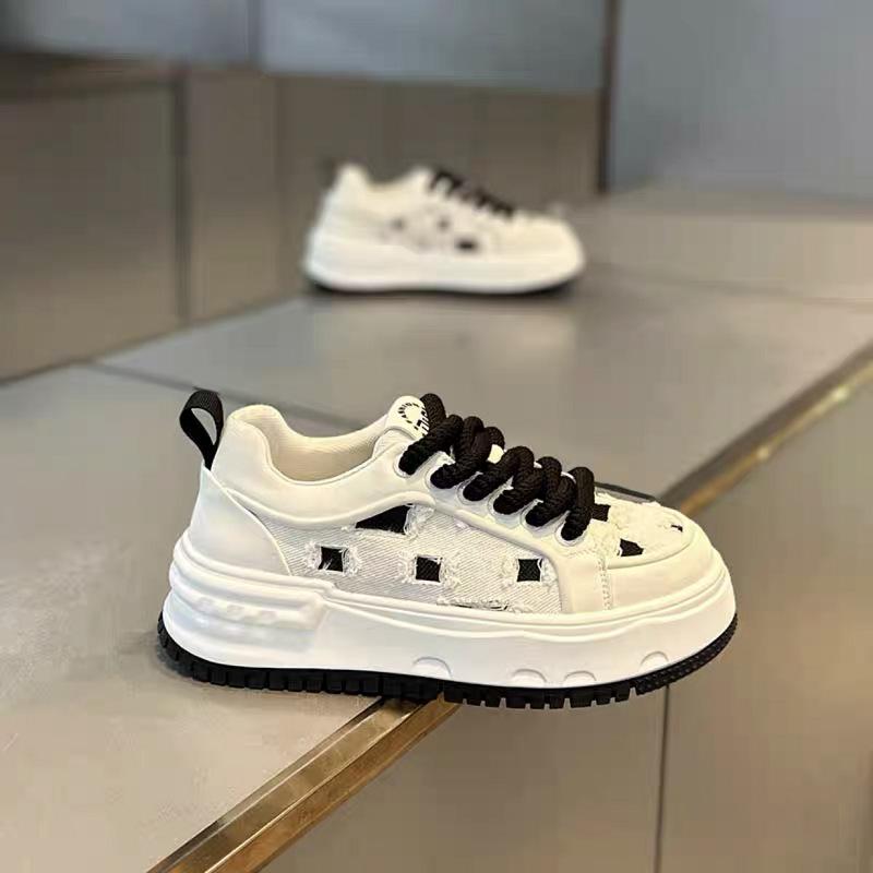 Men's board shoes hollow breathable hole shoes popular fashion casual shoes trend versatile sports shoes colorful trendy shoes men