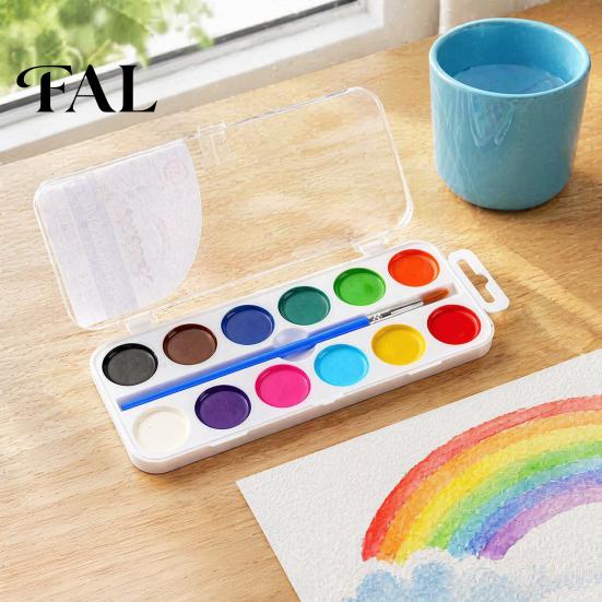 Creative Craft Materials Watercolor Paint Set, Portable Washable Solid Palette, Bright Outdoor Sketching Colors Pigment Kit, for Kids And