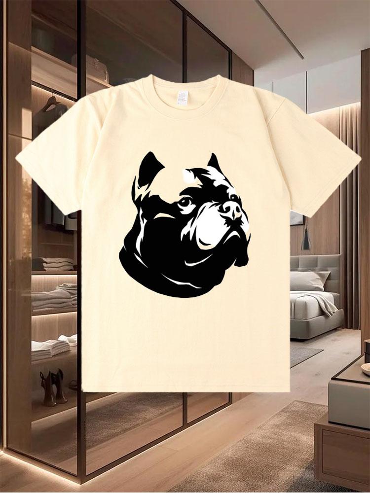 Men's 100% Pure Cotton Short Sleeved T Shirt in Pure White Which Is Slightly Elastic and Versatile