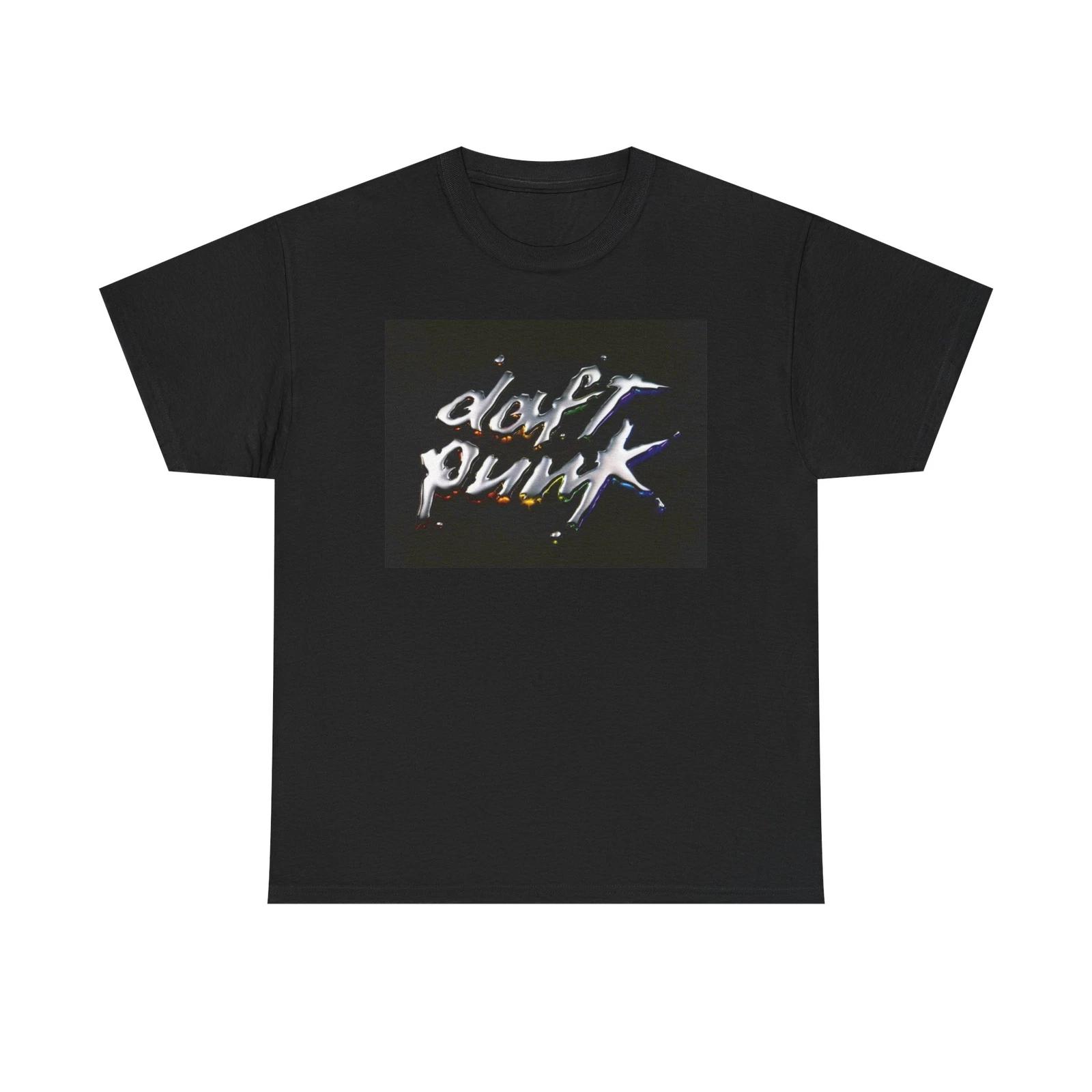 Men s and Women s T-shirts Daft Punk Chrome L