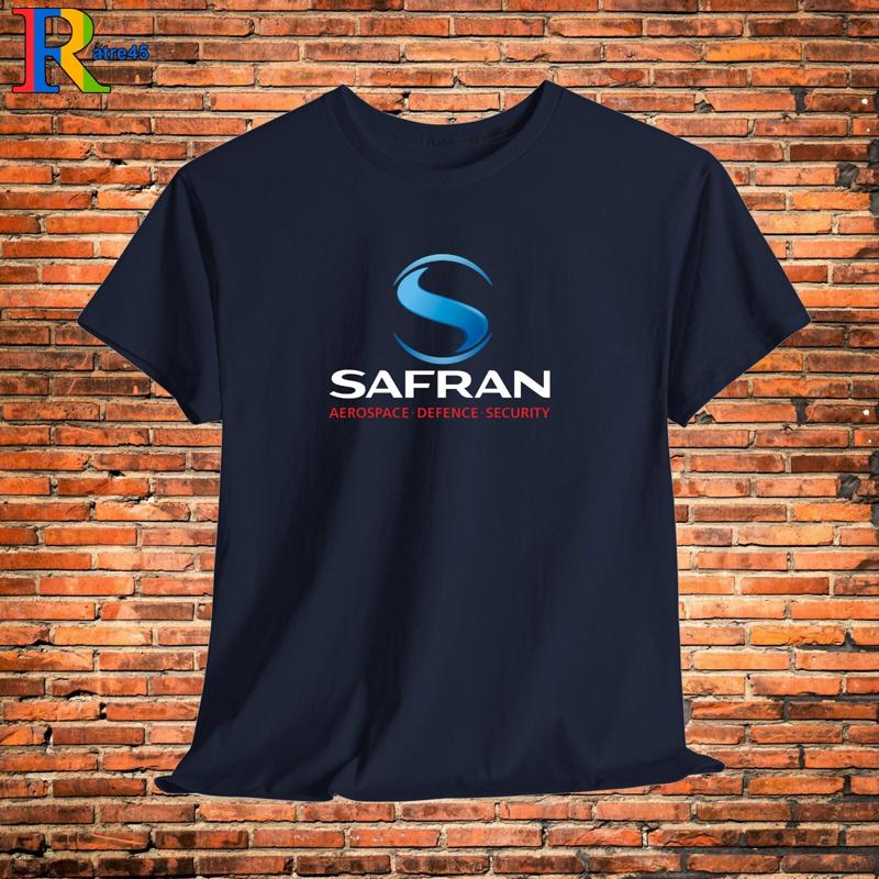 T-shirt Logo Safran Aircraft Nero Grigio Bianco Blu Navy Rosso Arancione Cioccolato S 5XL