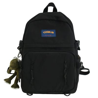 Large Capacity Korean Popular for High School and Stylish and Cute Black Lightweight and A Great Backpack for Moms and Women's Backpack, Style,