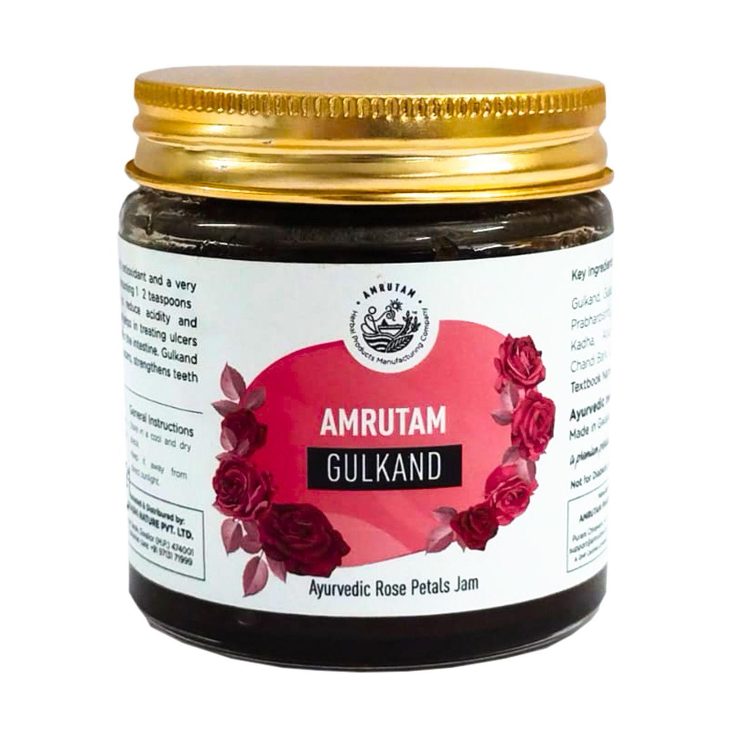 

Гулканд: джем з пелюстків троянди (100 г), Gulkand Ayurvedic Rose Petals Jam, Amrutam