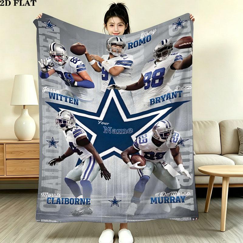 Custom Dallas Cowboys Blanket, High quality Comfortable for All Seasons, Home Decor, Warmth and Comfort