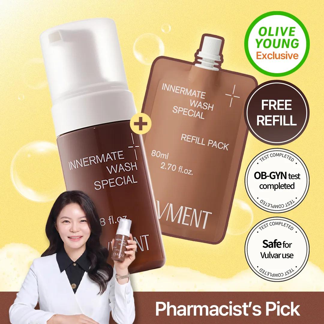 ovment Innermate Wash Special 100ml Set (+Refill 80ml)