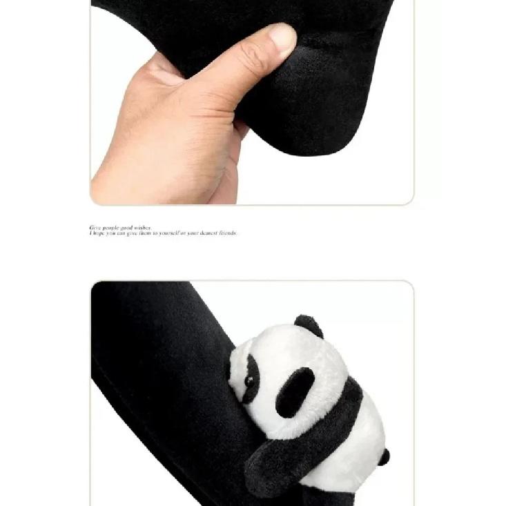 Automobile Safety Belt Decoration Cartoon Panda Safety Belt Shoulder Pad Plush Automobile Accessories Car Decorations