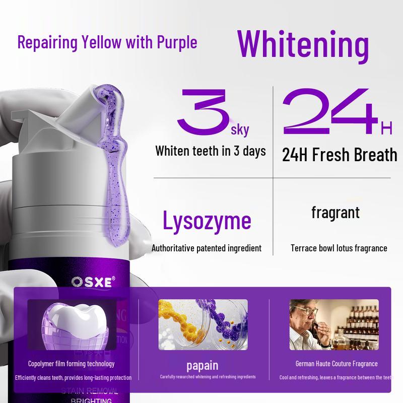 OSXE Color Correcting Whitening Toothpaste