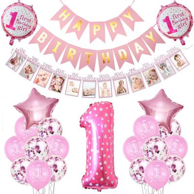Spot Supply Boys And Girls Baby 1St Birthday Background Decoration Venue Decoration Balloon Wall