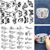 Water Soluble Stabilizer Stitching Embroidery Paper Handmade Embroidery Crafts Flower Patterns DIY Embroidery Sewing Supplies