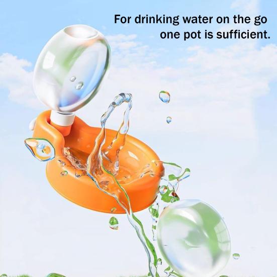 Foldable Dog Water Bottle Leak-Proof Pet Water Dispenser Portable Pet Water Bottle with Drinking Bowl for Dogs Cats Travel Hiking Outdoor Walking