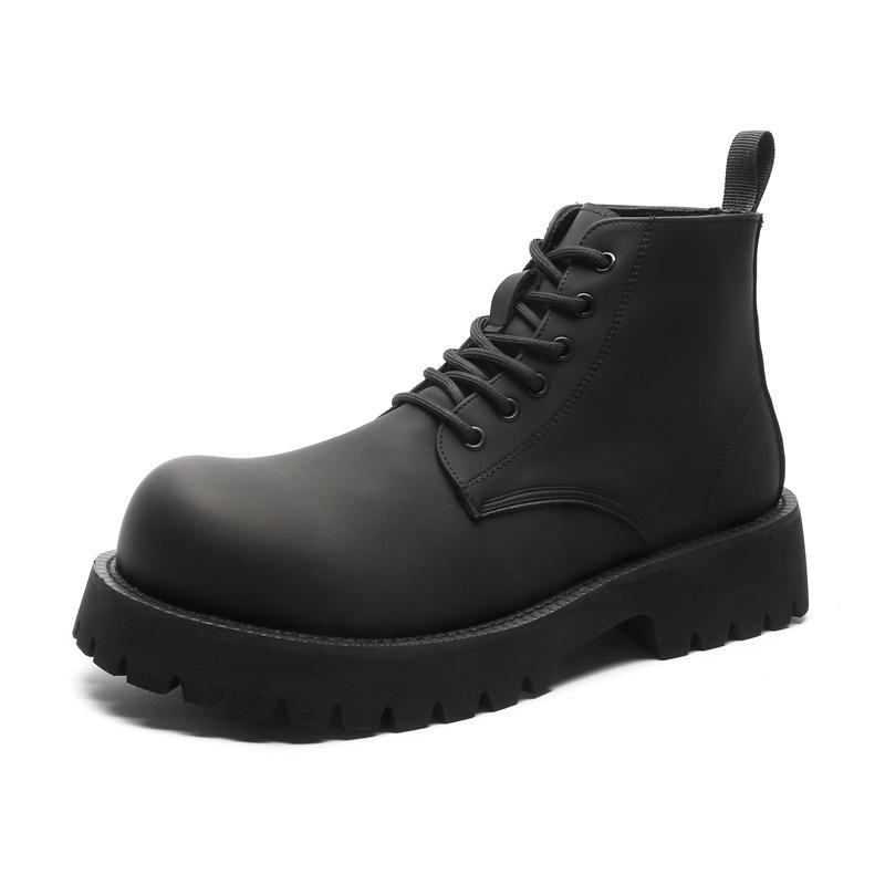 2024 Martin boots men's autumn and winter tube tooling Internet celebrity high street soft leather British yuppi men's boots 8230-J