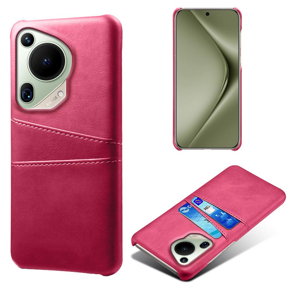 For Huawei Pura 70 Ultra Case with Dual Card Slots PU Leather + Hard PC Shell Ultra Thin