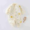 Pure Cotton Gauze Autumn/Winter Jumpsuit for Toddlers - Universal Newborn Warm Thin Cotton, Thickened Crawling Clothes