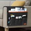 Felt Bedside Storage Bag Solid color Large Capacity Desk Hanging Bag Multi Pocket Design Couch Recliner Armrest Organizer