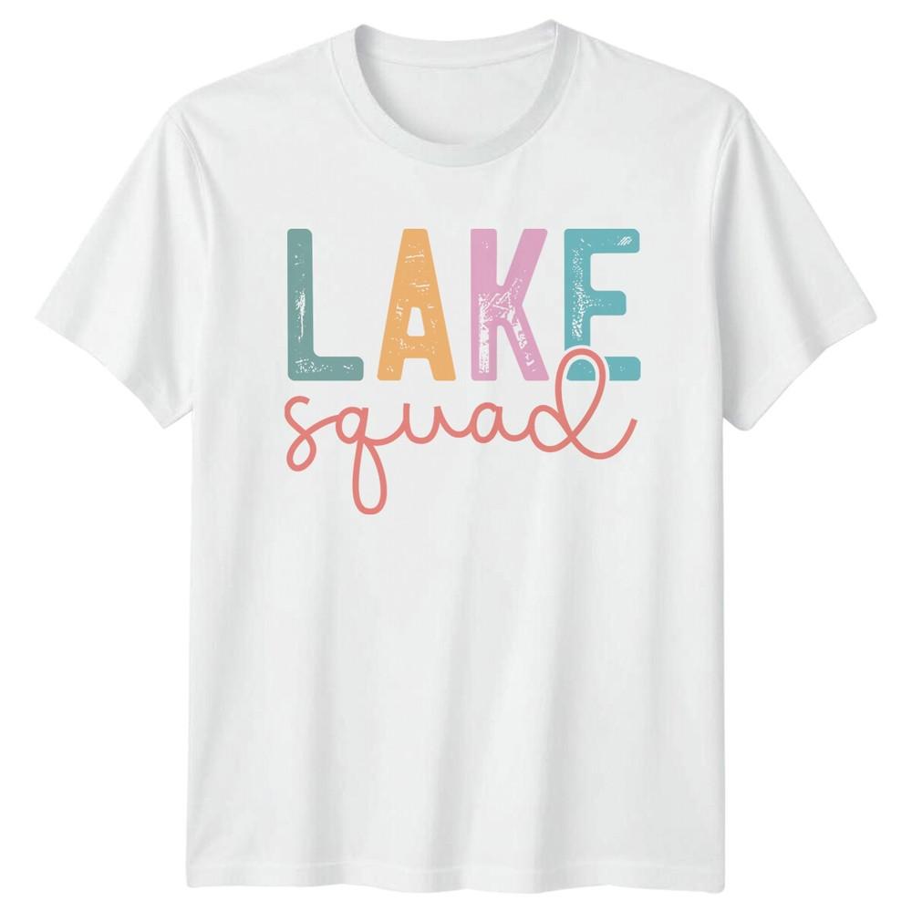Lake Squad TShirt Nature Lake Life Vacation Squad Graphic Tee S