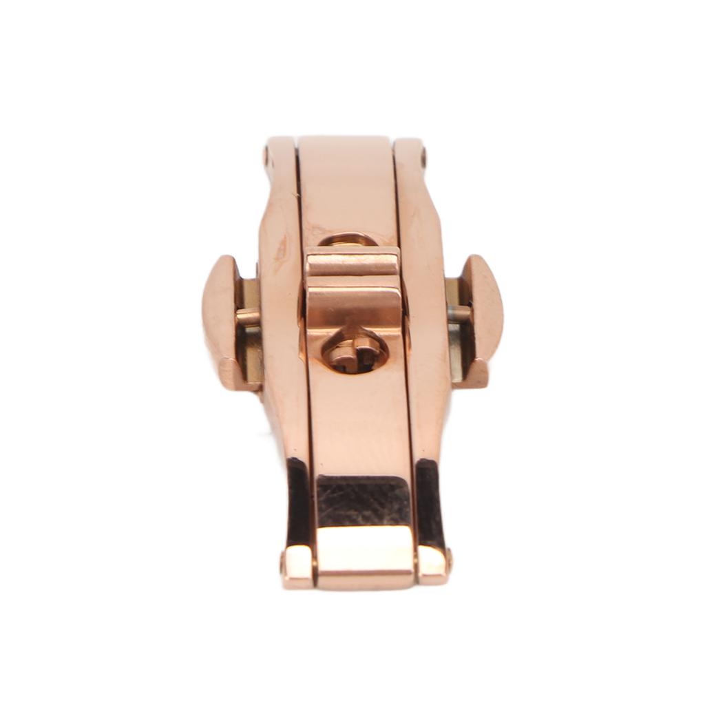 Butterfly Buckle Rose Gold Alloy Ceramic Tungsten Steel 5 X 15 Watch Deployment Clasp for