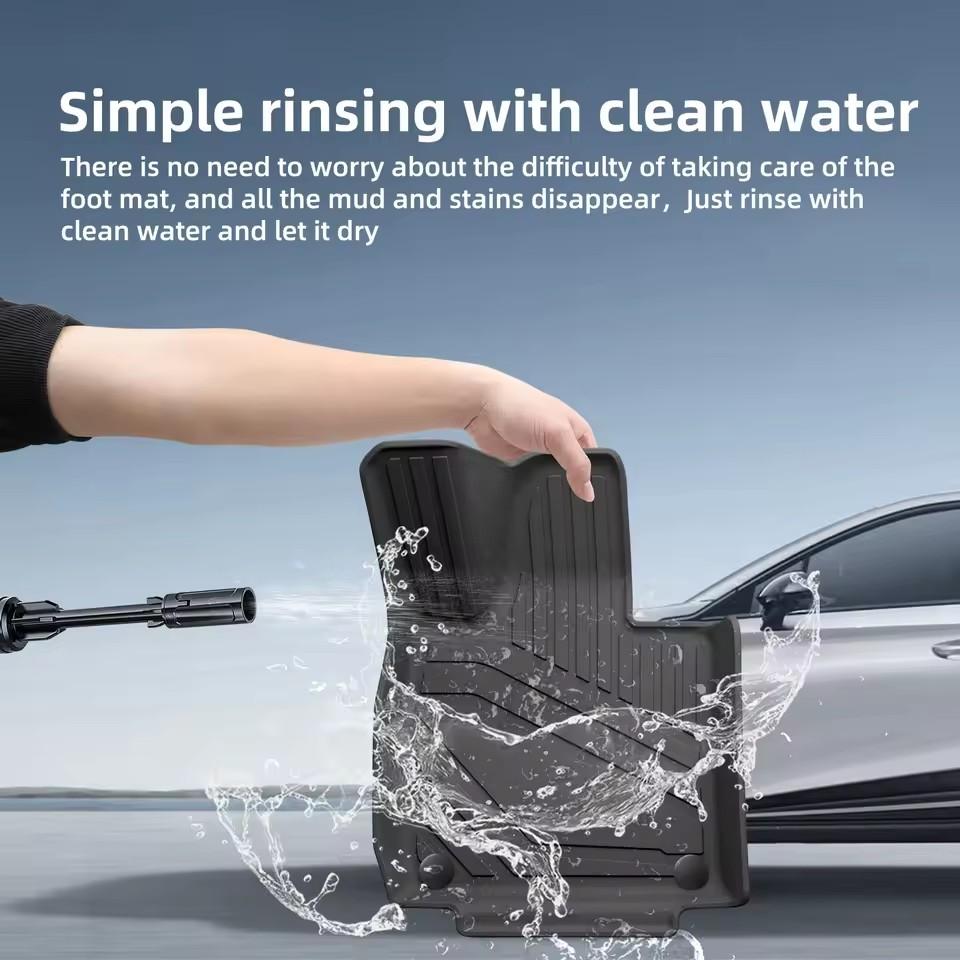 LUCKEASY for Xpeng G6 Rear Seat Backrest Protective Pad Cargo Liner Trunk Pad TPE Car Floor Mats Auto Interior Accessories