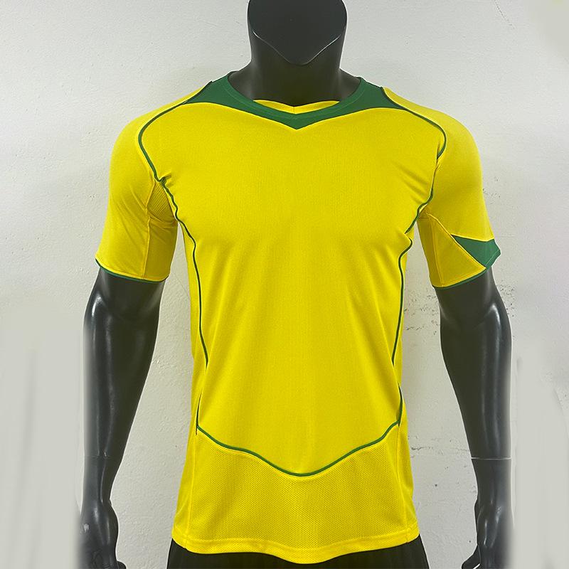 Retro 2004 Brazil Home Football Jersey M