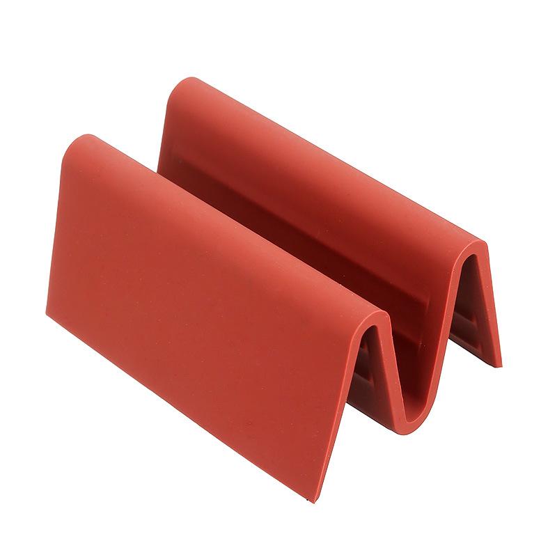 Silicone Heat-Resistant Non-Slip Kitchen Gloves for Oven & Microwave красный
