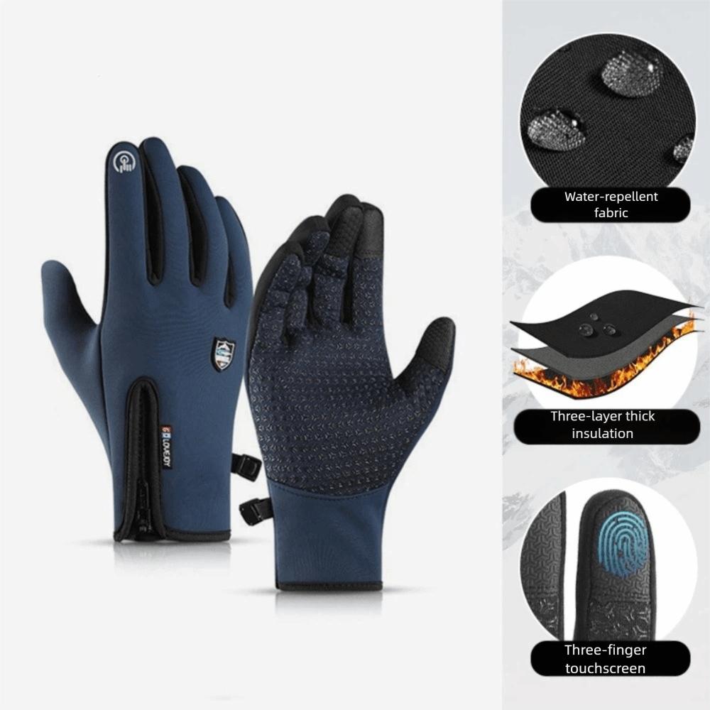 Warm Winter Thermal Gloves Windproof Touch Screen Gloves New Motorcycle Gloves  Outdoor Sports