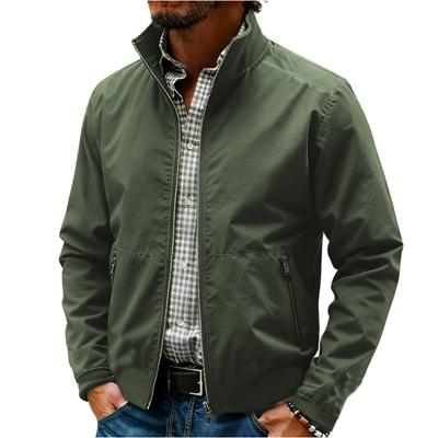Men's Stand-collar Jacket, Winter Casual Outerwear, Men's Workwear , Trendy And Versatile.