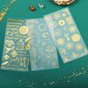 Silicone World 2 Stück Dekorationsaufkleber Harzfüllungen Buchstaben UV Epoxidharz-Füller Für DIY Silikonformen Bastelschmuckherstellung