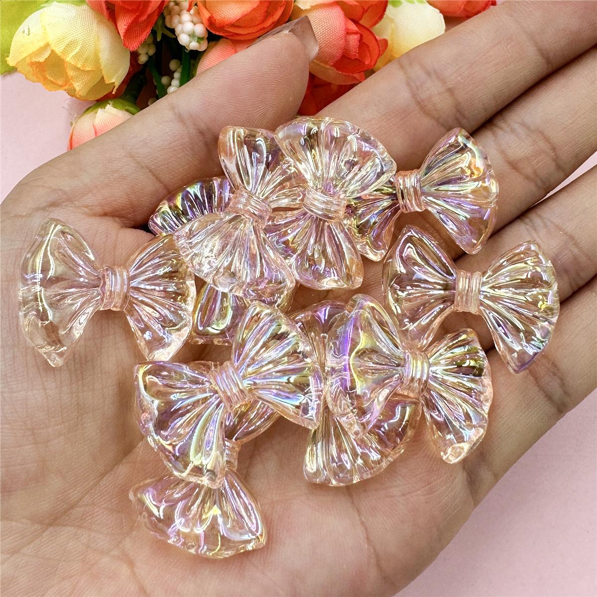 

Подвески 10 шт. акриловые DIY бисерные аксессуары ручной работы материал DIY для ожерелья серьги изготовление ювелирных изделий около 21,6 мм * 28,4 мм бусины-бабочки с отверстием оранжевый