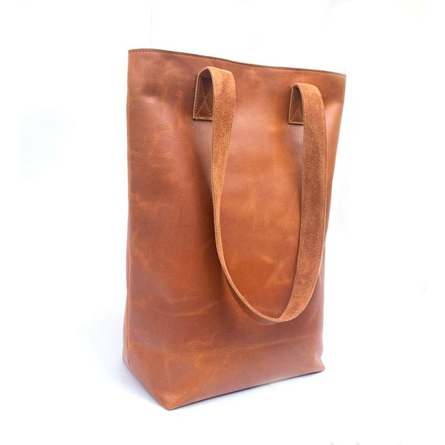 Brown leather tote bag for women work bag large purse shopper leather shoulder bags woman lined leather