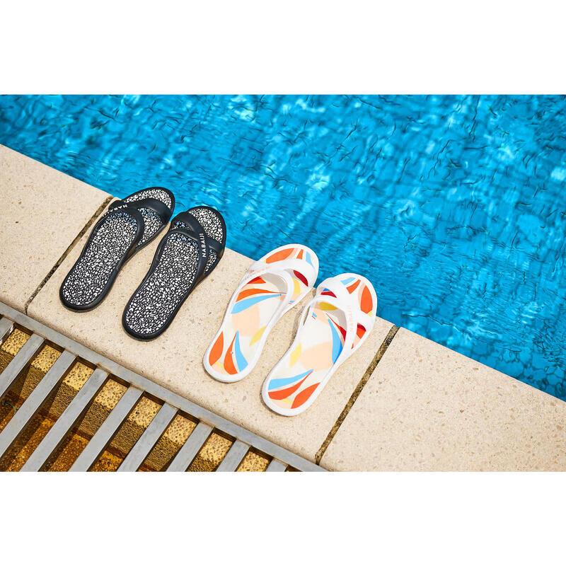 Dámské protiskluzové plážové a bazénové pantofle Decathlon