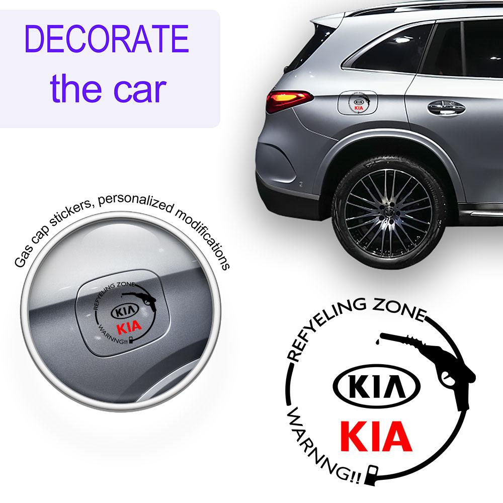 Car Styling Fuel Tank Cap Logo Decal Decor Sticker Auto Exterior Accessories For Kia Sportage Rio K3 K8 Ceed Sorento Soul Cerato Hbkd60