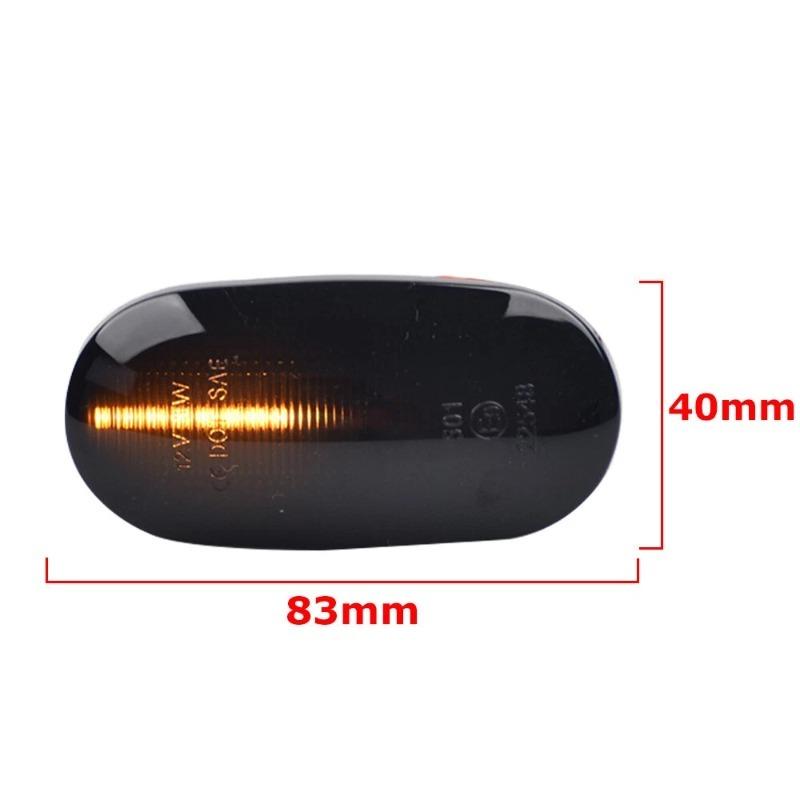 2Pcs Dynamic Blinker LED Side Marker Light For Mitsubishi Pajero Mirage Legnum Gelent 1998 1999 2000 2001 2002 2003 2004 2005