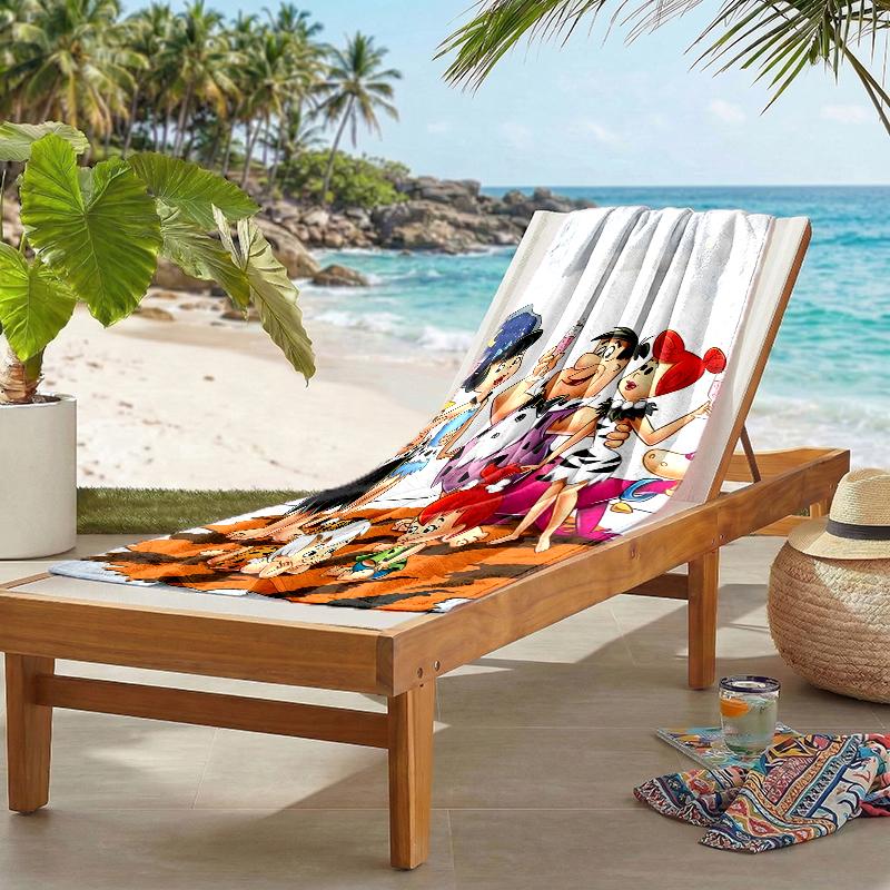 Flintstones Fashion Beach Towel: Ideal for Summer Adventures Soft, absorbent and quick drying suitable for swimming and bathing