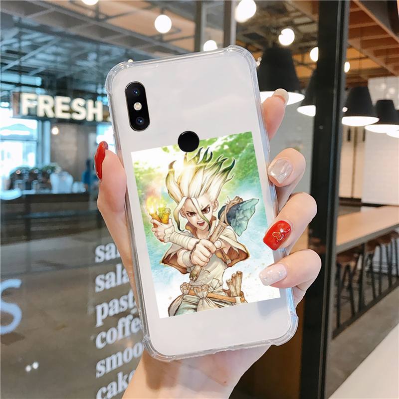 Dr.STONE Fumetti Anime Fumetti Custodia per Telefono Trasparente per Xiaomi redmi note 5 7 8 9 10 11 t S A lite pro alta qualità funda