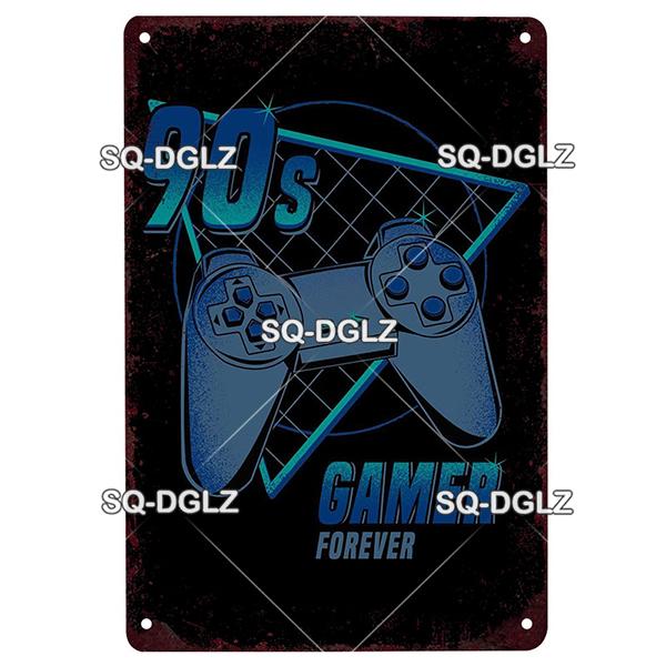 Game Rules Metal Sign Metal Poster Tin Sign Plaque Metal Vintage Wall Decor for Bar Pub Club Man Cave Metal Signs(20x30cm)