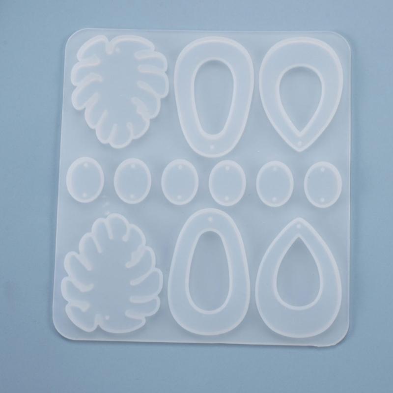 Fashionable Ear Studs Casting Mold Handmade Earrings Silicone Mold Eardrops Danglers UV Crystal Resin Epoxy Mold